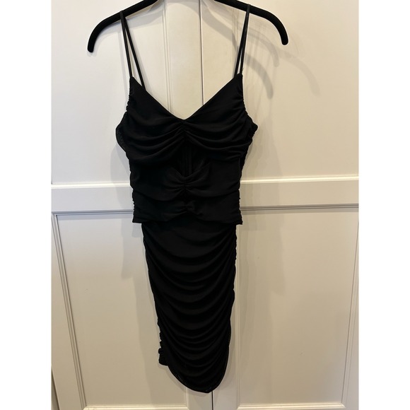 Day and Night Dresses & Skirts - Day and Night Women's Black Cut Out Dress with Ruching Size M